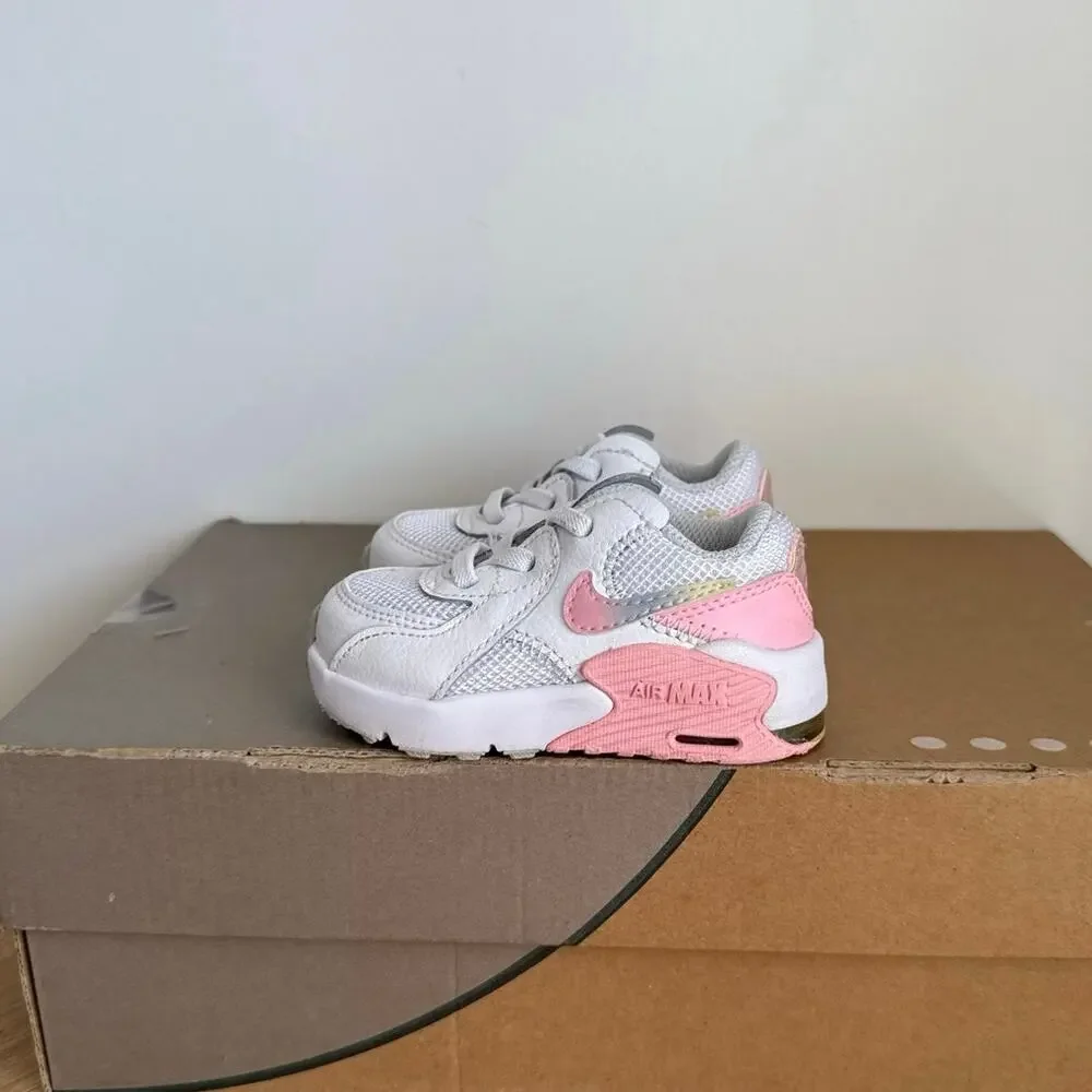 Nike Air Max Excee White/Pink Toddler Sneakers- SZ 4 C